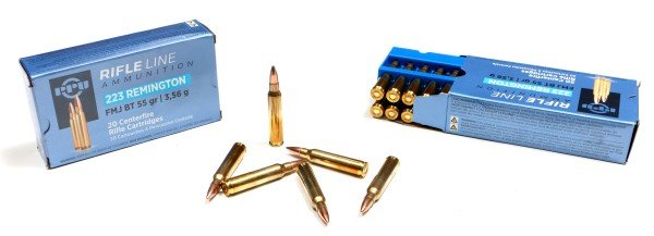 223 Remington,FMJ 55gr, PPU