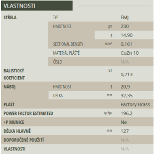 45 Auto, FMJ 14,9g, Sellier&Bellot