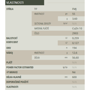 223 Remington, FMJ 3,6g, Sellier&Bellot