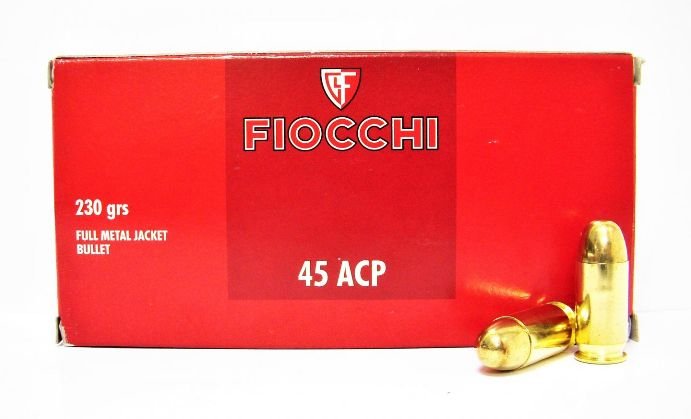 45 ACP (Auto), FMJ 14,9g, Fiocchi