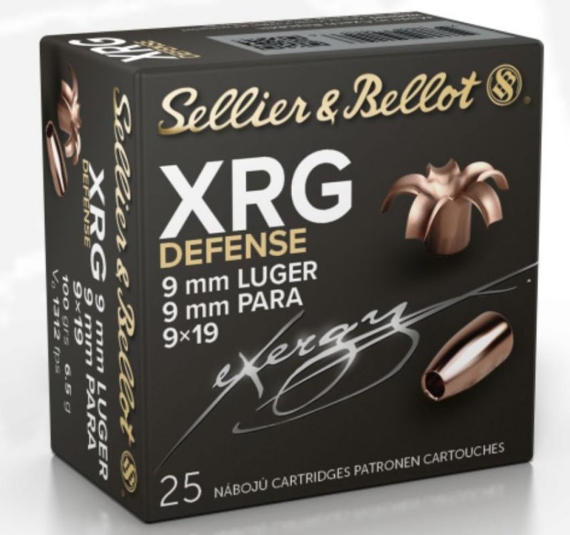 9mm Luger, XRG defense 6,5g, Sellier&Bellot