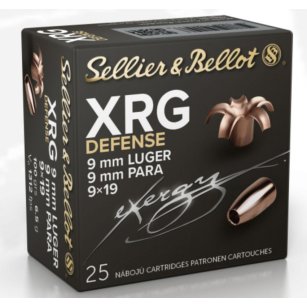 9mm Luger, XRG defense 6,5g, Sellier&Bellot