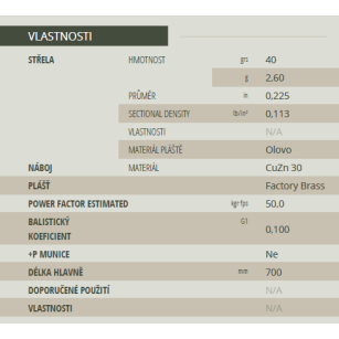 22LR HV HP, LRN 2,45g, Sellier&Bellot