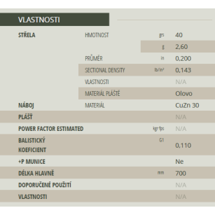 22LR High velocity, LRN 2,6g, Sellier&Bellot